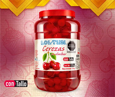 Cerezas con tallo 3.5 kg