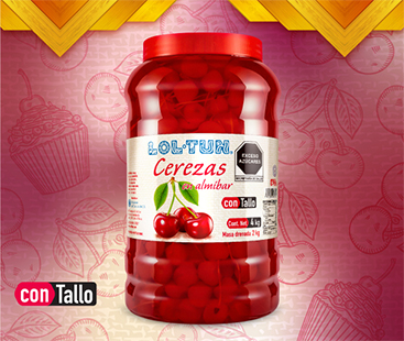 Cerezas con tallo 4 kg