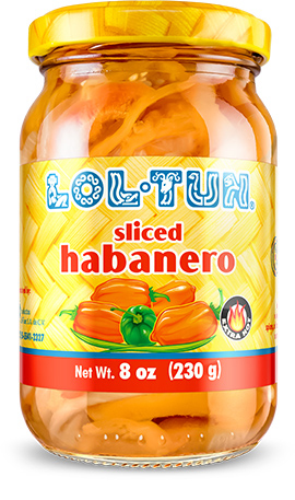 Sliced Habanero 8 oz / 230g