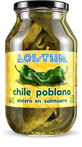 Whole Poblano Pepper 940 g